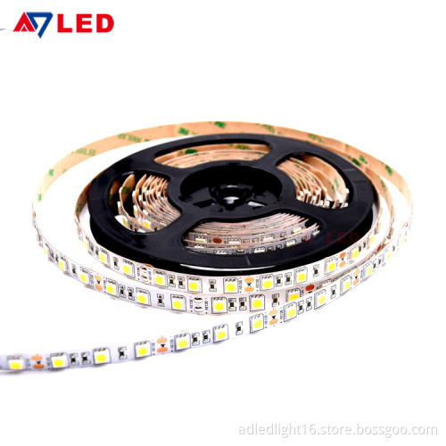 Adled Light 60LEDs cuttable led strip 12v led strip light 5m wholesales led strip for cell phone showcase